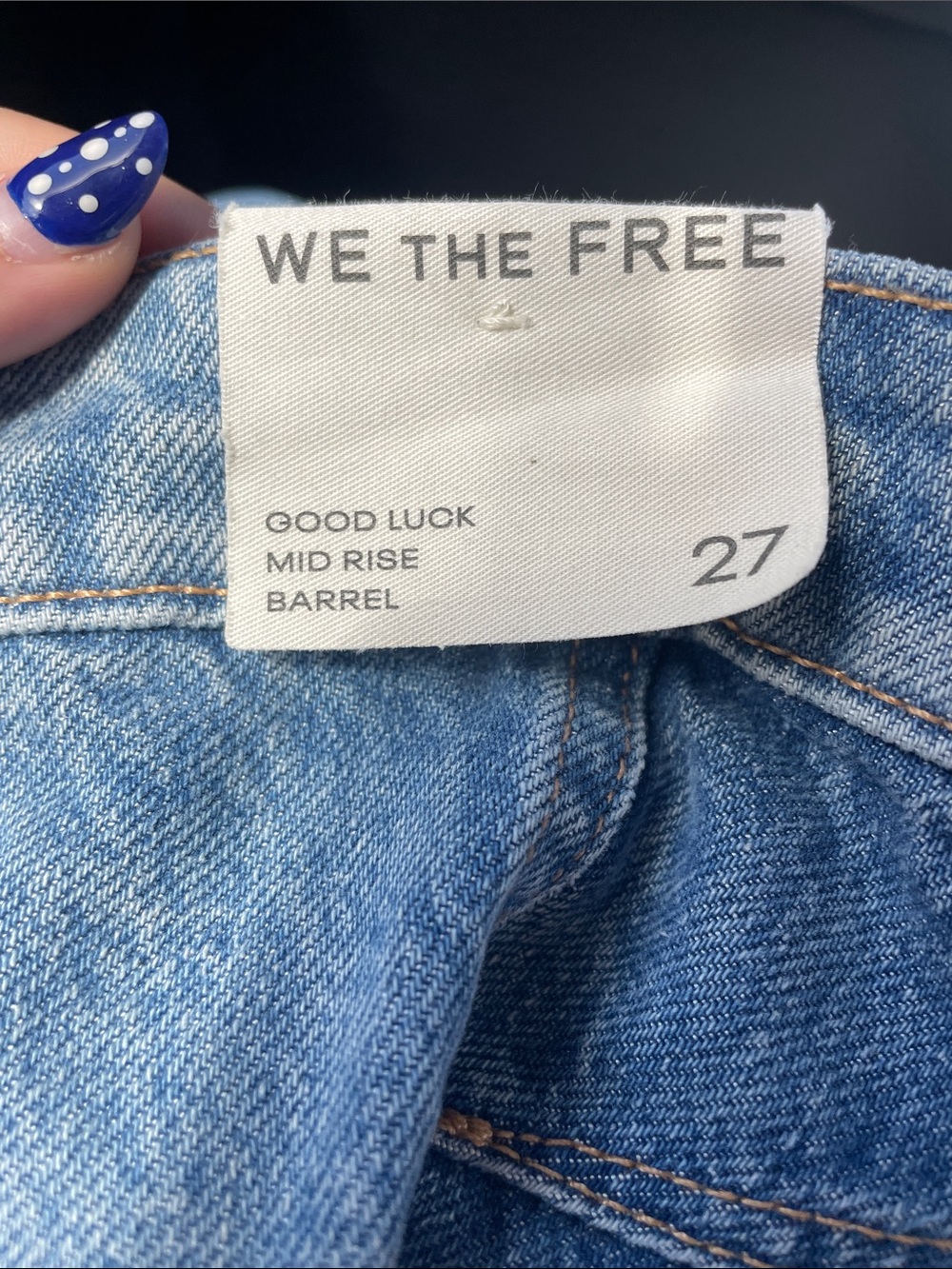NWT FREE PEOPLE Good Luck Mid Rise Barrel Jeans! - Picture 9 of 11